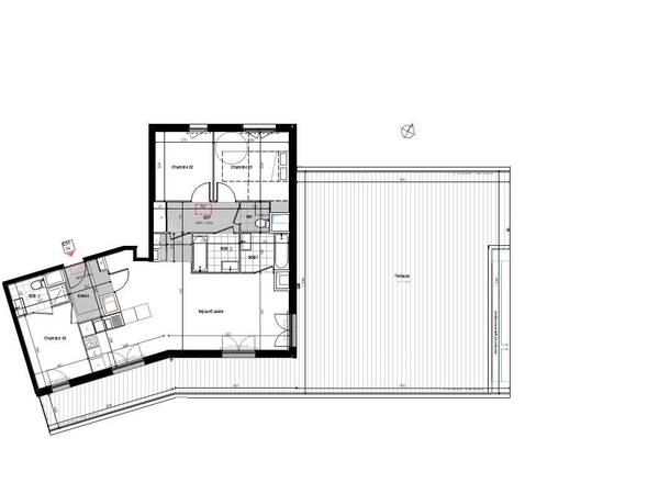 Colocation / Appartement 4 pièces de 91 m², Caen, Allée Janine Hardy / Photo 7