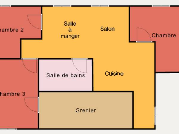 Colocation / Appartement 3 pièces de 59 m², Clichy, Boulevard Jean Jaurès / Photo 8