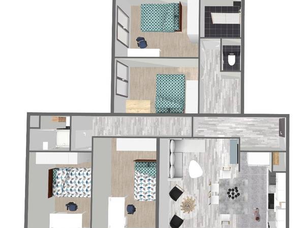 Colocation / Appartement 5 pièces de 94 m², Brest, Rue de Saint-Brieuc / Photo 5