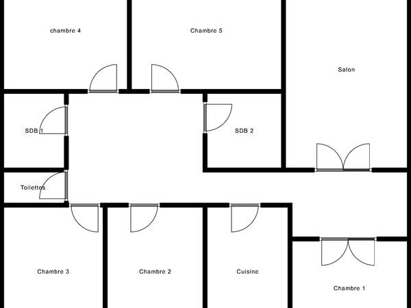 Colocation / Appartement 6 pièces de 120 m², Paris, Rue du Faubourg Saint-Antoine / Photo 2