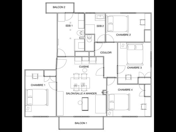 Colocation / Appartement 5 pièces de 80 m², Aix-en-Provence, Boulevard Des Charmettes / Photo 15