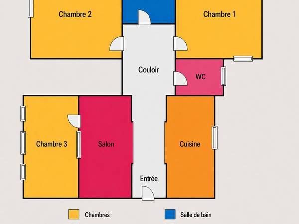 Colocation / Appartement 3 pièces de 55 m², Asnières-sur-Seine, Rue du Général Mangin / Photo 14