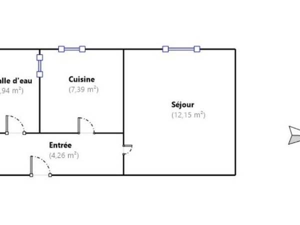 Location / Appartement 1 pièce de 26 m², Nice, Boulevard de Cessole / Photo 7