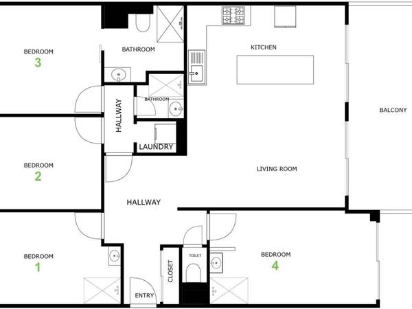 Colocation / Appartement 5 pièces de 105 m², Annemasse, Place Jean Deffaugt / Photo 14