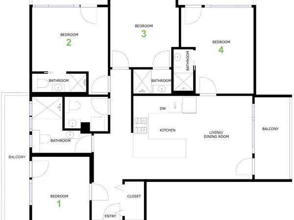 Colocation / Appartement 5 pièces de 84 m², Annemasse, Rue Aristide Briand / Photo 14