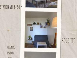Sublet / 2 rooms flat · 30 m², Paris, Rue Boucry