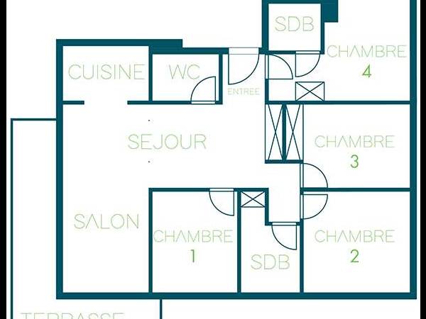 Colocation / Appartement 5 pièces de 105 m², Annemasse, Rue d'Etrembières / Photo 15