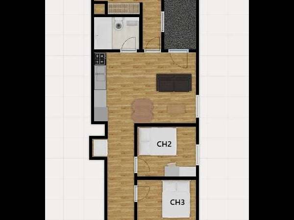 Coliving / Appartement 5 pièces de 50 m², Montréal, Rue Gauthier / Photo 8