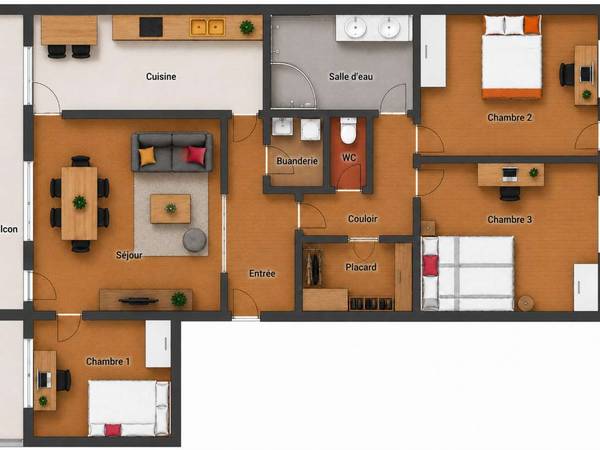 Colocation / Appartement 4 pièces de 79 m², Dijon, Avenue des Champs Perdrix / Photo 7