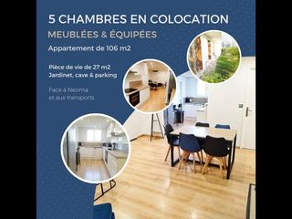 Colocation / Appartement 6 pièces de 106 m², Reims, Avenue d'Épernay