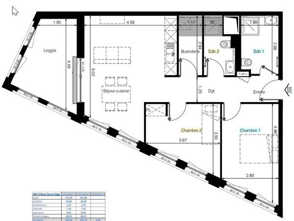 Colocation / Appartement 3 pièces de 10 m², Strasbourg, Rue de la Colonne / Photo 6