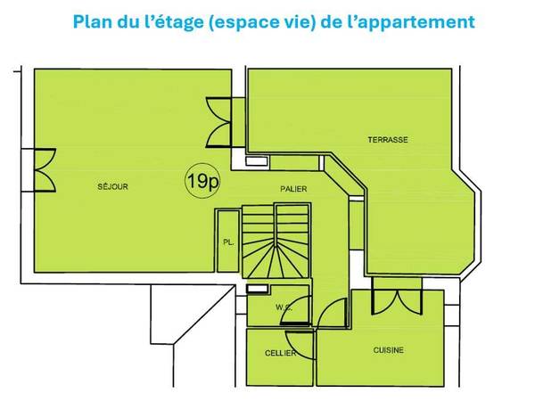 Colocation / Appartement 5 pièces de 114 m², Angers, Avenue du Général Patton / Photo 8