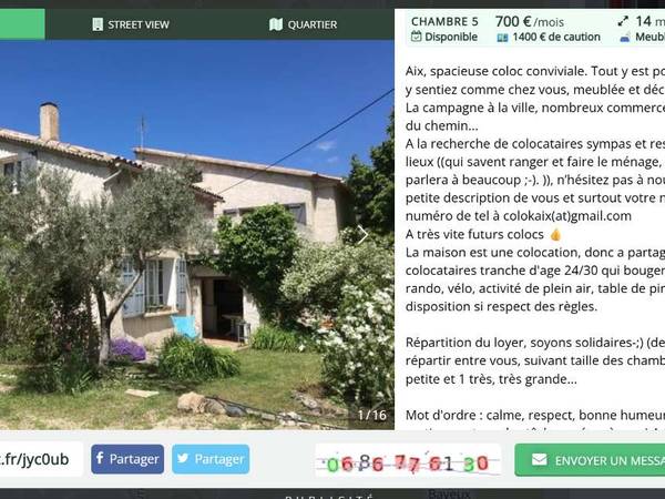 Colocation / Maison 8 pièces de 120 m², Aix-en-Provence, Route du Puy Sainte-Réparade / Photo 5