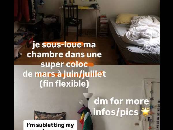 Sous-location / Appartement 3 pièces de 39 m², Paris / Photo 3