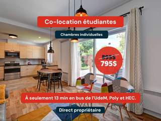 Flatsharing / 1-bedroom flat · 120 m², Montréal, Avenue Clanranald