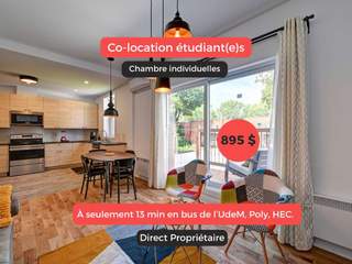 Colocation / Appartement 1 pièce de 120 m², Montréal, Avenue Clanranald