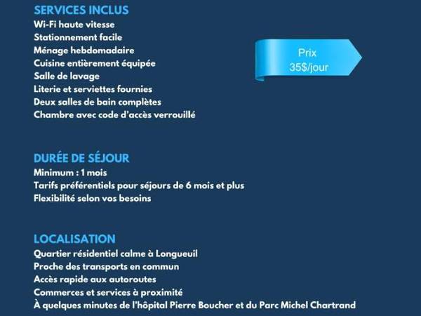 Chambre pour étudiant / Immeuble 10 pièces de 100 m², Longueuil, Rue Bédard / Photo 2