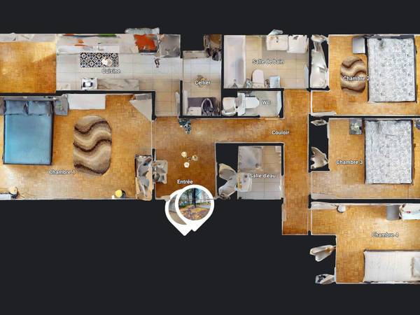 Colocation / Appartement 5 pièces de 84 m², Courbevoie, Square Henri Regnault / Photo 20