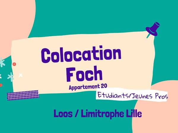 Location / Appartement 5 pièces de 80 m², Loos, Rue du Maréchal Foch / Photo 2