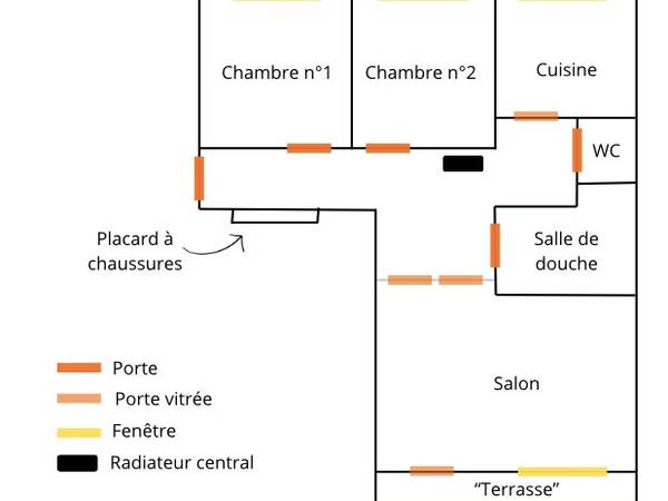 Colocation / Appartement 3 pièces de 57 m², Lyon, Rue Garibaldi / Photo 25