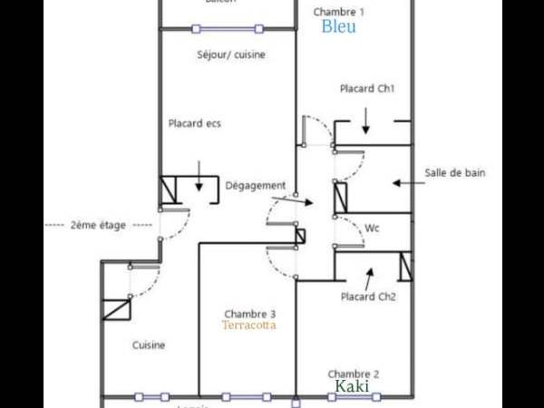 Colocation / Appartement 4 pièces de 66 m², Marseille, Avenue Benjamin Delessert / Photo 16