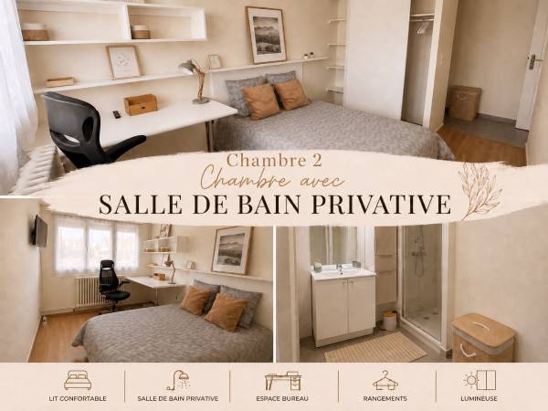 Colocation / Appartement 4 pièces de 67 m², Troyes, Rue Jean Berthelin / Photo 2