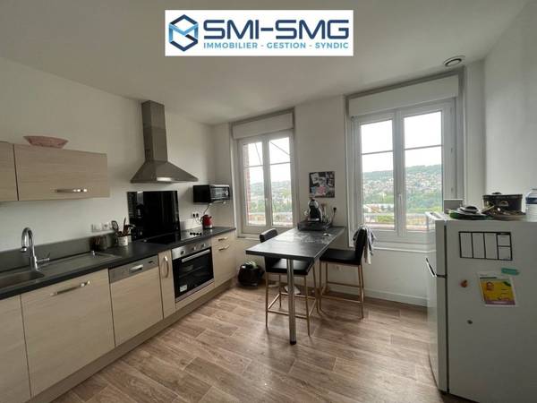 Location / Appartement 3 pièces de 56 m², Rouen, Rue du Docteur / Photo 2