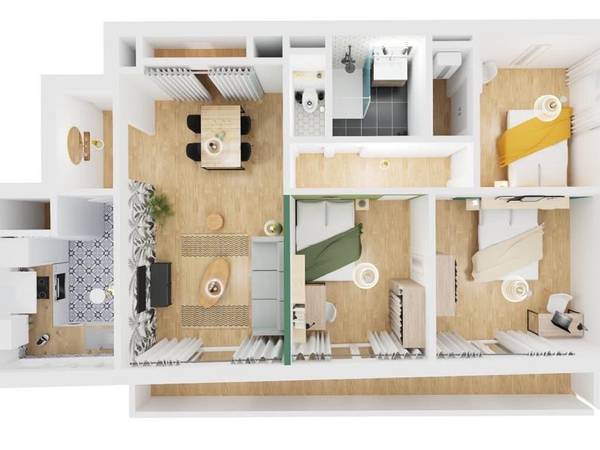 Colocation / Appartement 4 pièces de 70 m², Toulon, Boulevard Docteur Charles Barnier / Photo 16