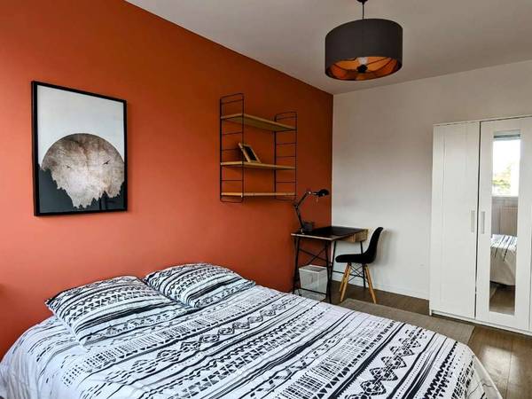 Colocation / Appartement 5 pièces de 77 m², Rennes, Square des Cloteaux / Photo 2