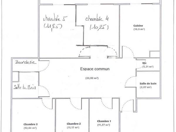 Colocation / Appartement 6 pièces de 98 m², Bron, Avenue du 8 Mai 1945 / Photo 15