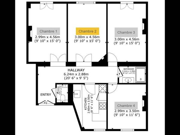 Colocation / Appartement 5 pièces de 73 m², Vincennes, Rue Fays / Photo 18