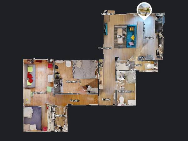 Colocation / Appartement 5 pièces de 87 m², Cergy, Place du Tertre / Photo 22