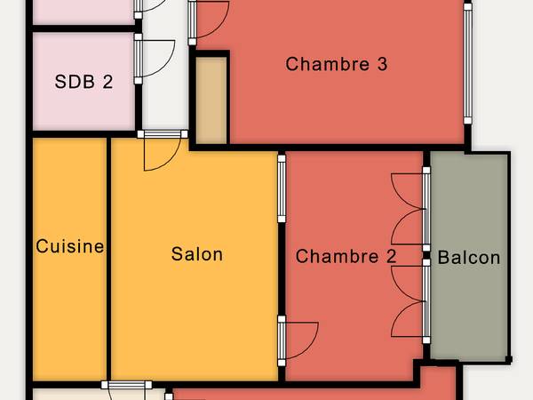 Colocation / Appartement 4 pièces de 78 m², Clichy, Rue Petit / Photo 6