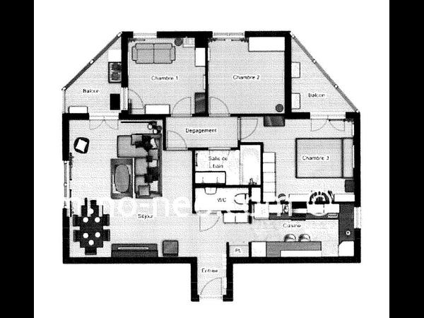 Colocation / Appartement 4 pièces de 82 m², Nice, Rue Maréchal Vauban / Photo 10