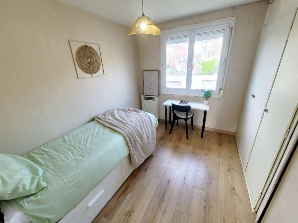 Colocation / Appartement 4 pièces de 60 m², Rouen, Rue Charles Besselievre / Photo 7