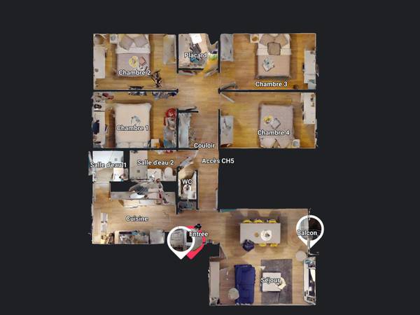 Colocation / Appartement 6 pièces de 101 m², Orvault, Allée de la Sarthe / Photo 39