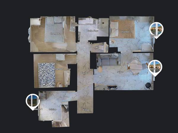Colocation / Appartement 4 pièces de 67 m², Nice, Rue Maurice Maccario / Photo 20