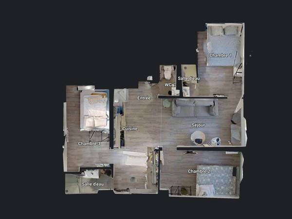 Colocation / Appartement 4 pièces de 53 m², Marseille, Rue Granon / Photo 7