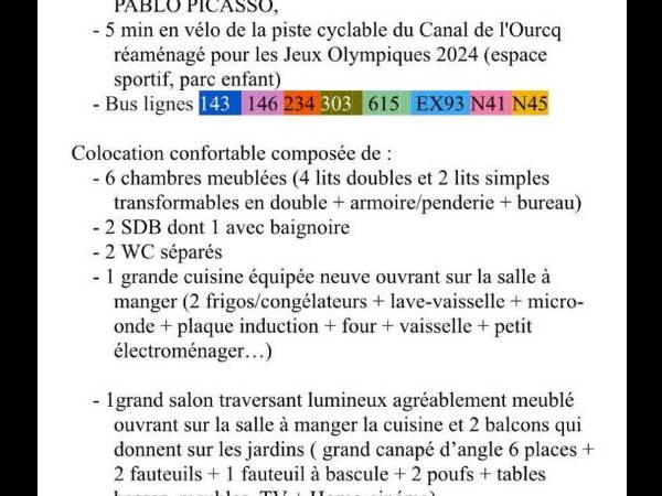 Flatsharing / 7-bedroom house · 168 m², Bobigny, Rue Gaston Crépin / Photo 2