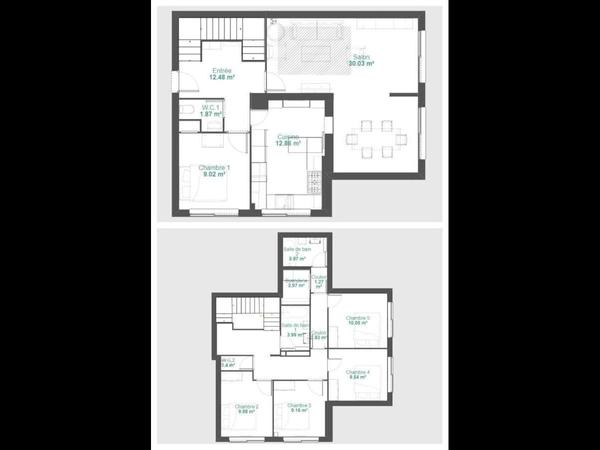 Colocation / Duplex 7 pièces de 130 m², Lorient, Boulevard du Scorff / Photo 7