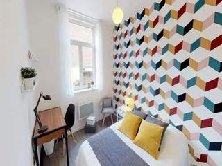 Coliving space / 7-bedroom flat · 80 m², Lille, Rue de Wazemmes