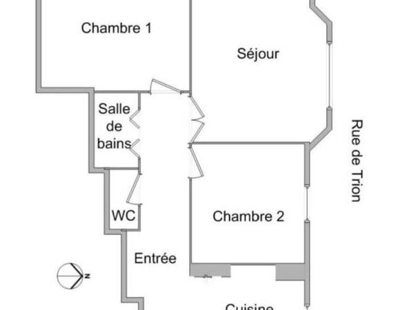 Flatsharing / 2-bedroom apartment building · 65 m², Lyon, Rue de Trion / Photo 15