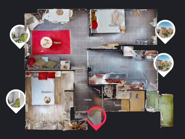 Location / Appartement 3 pièces de 54 m², Marseille, Avenue des Chutes Lavie / Photo 24