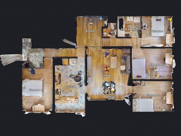 Colocation / Appartement 5 pièces de 112 m², Angers, Rue Larévellière / Photo 25