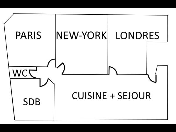 Colocation / Appartement 4 pièces de 76 m², Compiègne / Photo 6