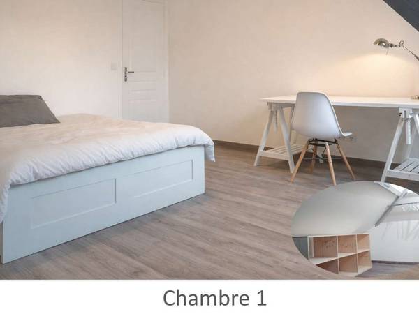 Colocation / Appartement 4 pièces de 76 m², Compiègne / Photo 2