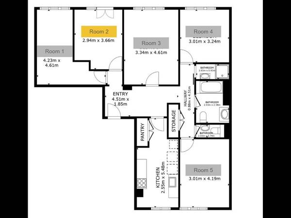 Colocation / Appartement 5 pièces de 97 m², Paris, Rue de Vouillé / Photo 21