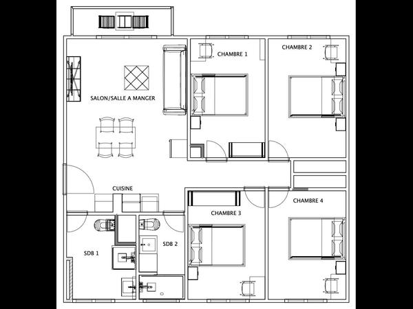 Colocation / Appartement 5 pièces de 80 m², Aix-en-Provence, Avenue Philippe Solari / Photo 10