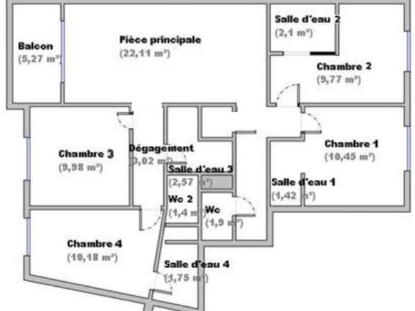 Colocation / Appartement 5 pièces de 83 m², Lyon, Rue François Gillet / Photo 8
