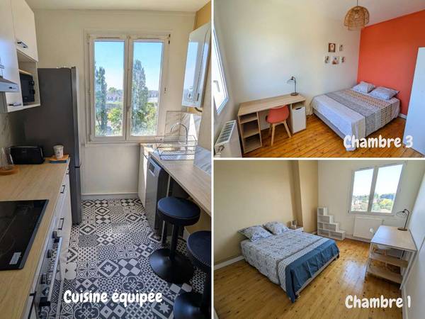 Colocation / Appartement 4 pièces de 64 m², Compiègne, Square des Acacias / Photo 3